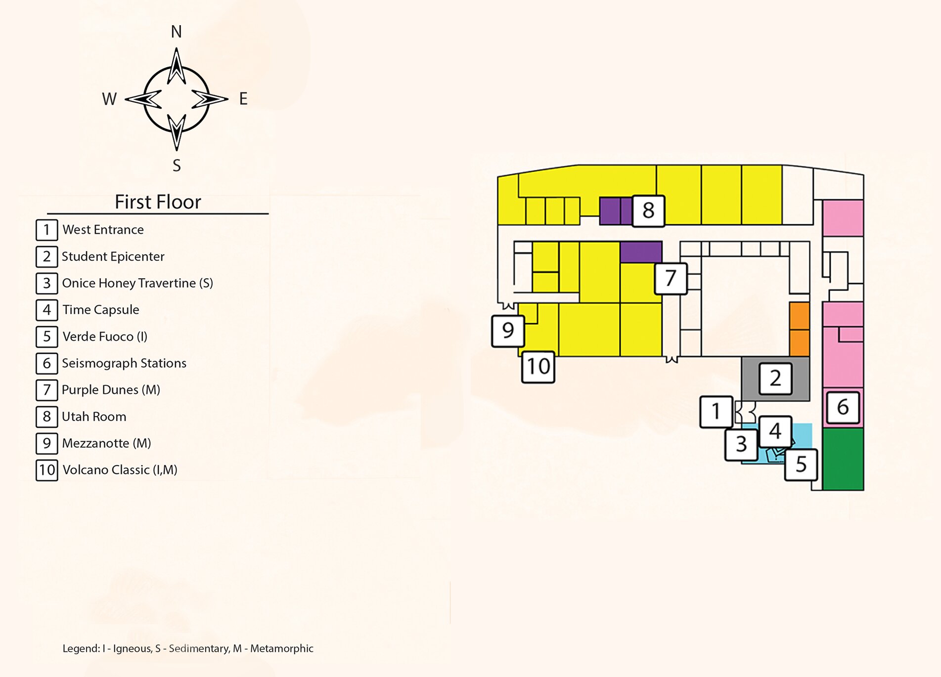 First floor map