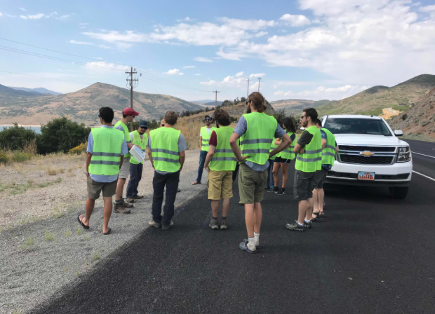 Students in the field