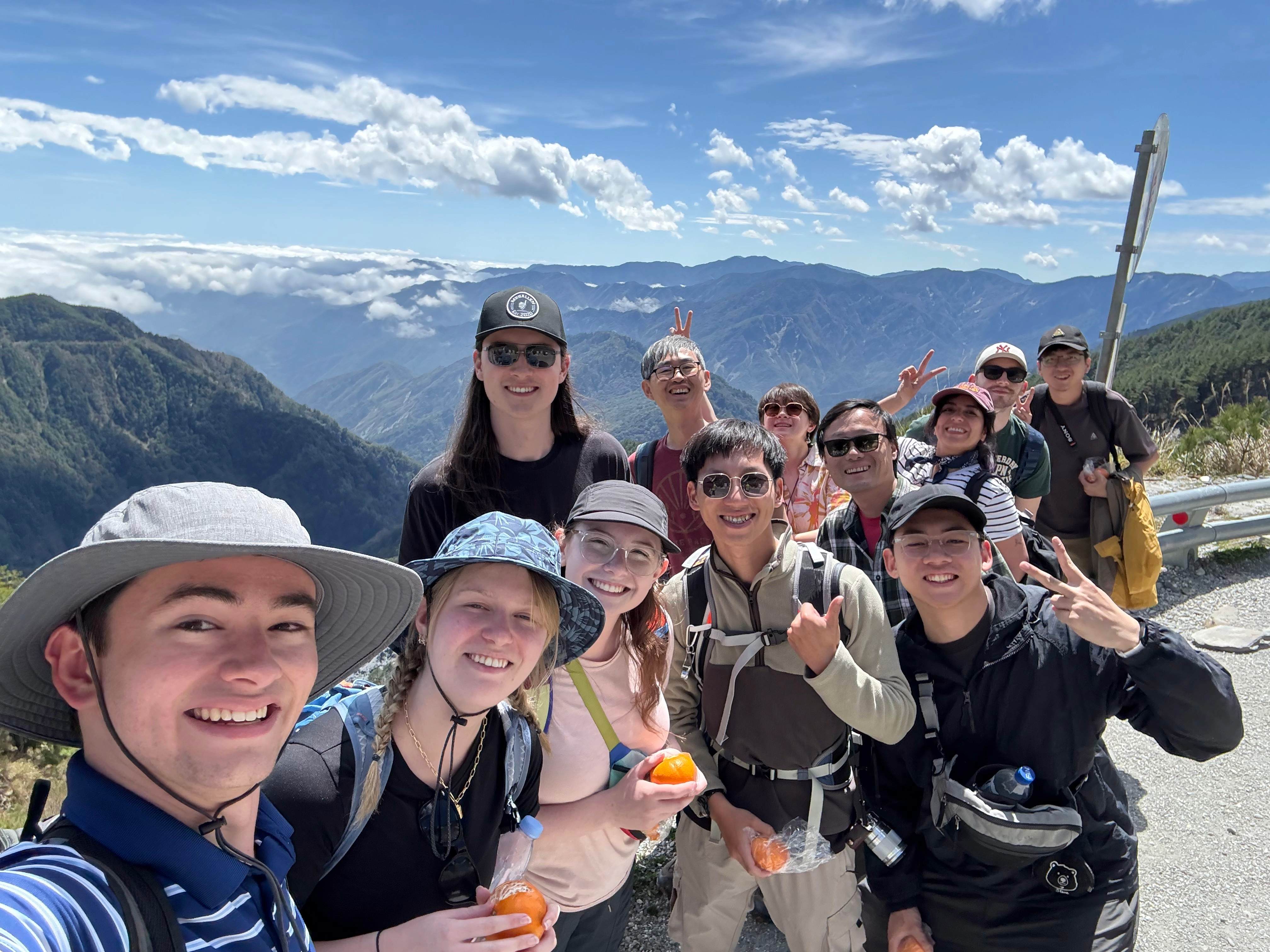 Students in the field
