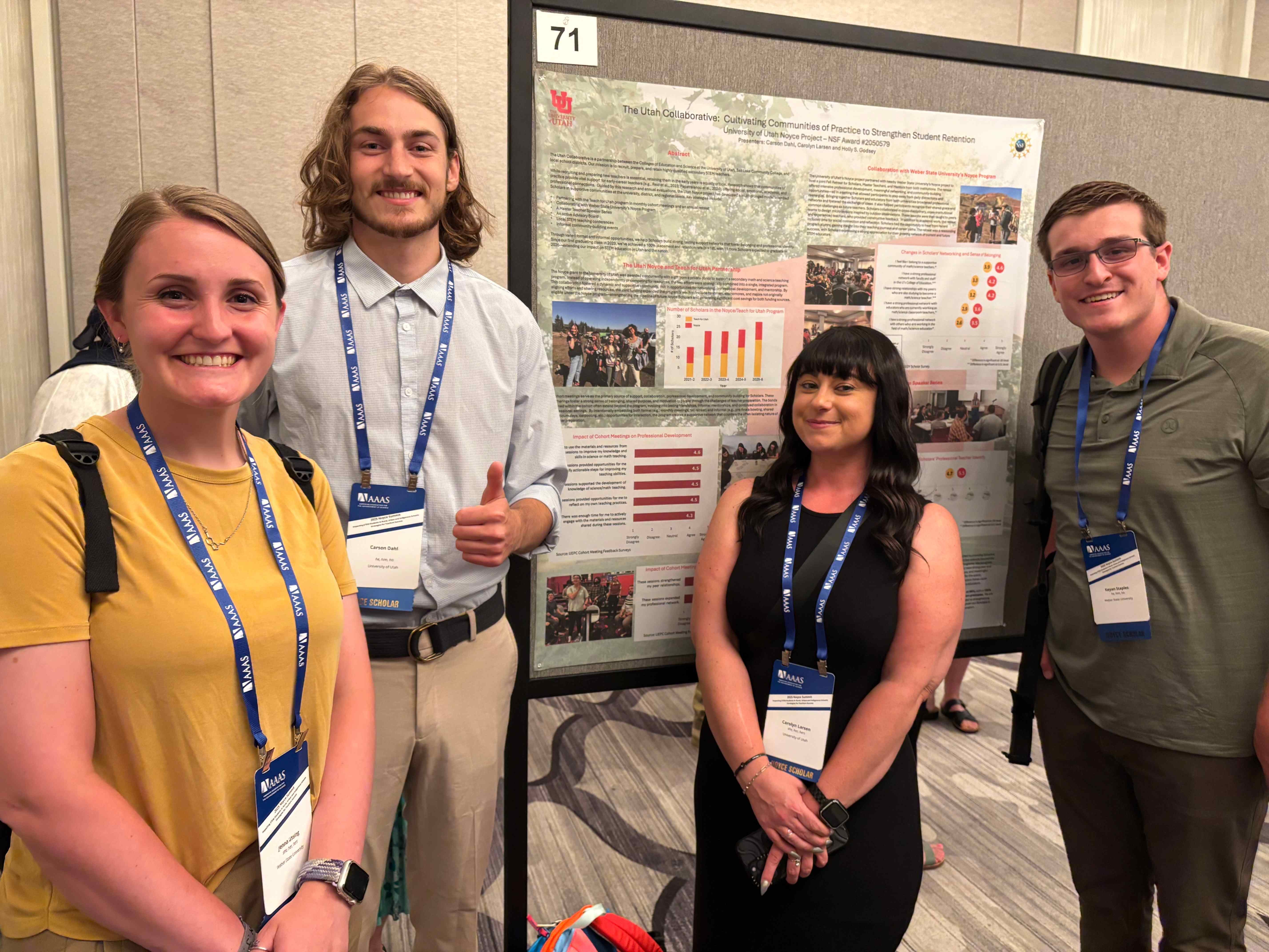 students at a poster session